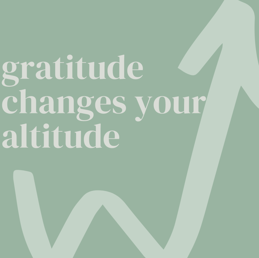 gratitude changes your&nbsp;altitude